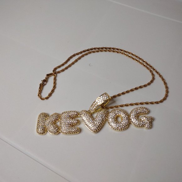 Very Cool Large KEV OG Pendant On 24 Inch Chain - Picture 1 of 16